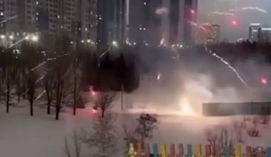 Жители Астаны оказались под обстрелом фейерверков