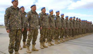 Казахстанские военнослужащие прибыли на Ближний Восток