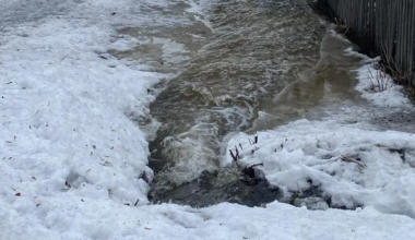 Талые воды угрожают жителям села в Восточном Казахстане