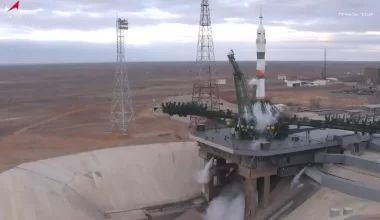 За 20 секунд до старта остановили запуск космического корабля с Байконура