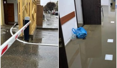 Талые воды затопили акимат Уральска