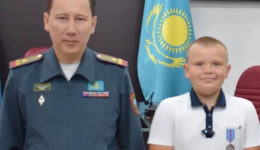 В Кокшетау 10-летний мальчик с гипсом вынес из огня годовалого братика