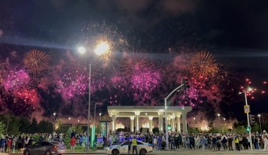 10 тысяч зрителей: грандиозный салют в честь ШОС запустили в Астане
