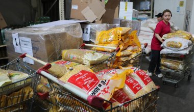 В Кыргызстан поступило 40 тонн гуманитарной помощи из Казахстана