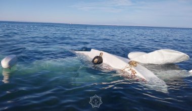 На Алаколе дельтаплан с людьми упал в воду