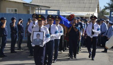 Страшное ДТП с полицейскими: в Жамбылской области простились с погибшими
