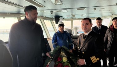 В порту Курык состоялась церемония выражения соболезнования Азербайджанскому народу