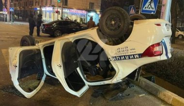 Племянник Камчи Кольбаева протаранил патрульную машину в Бишкеке