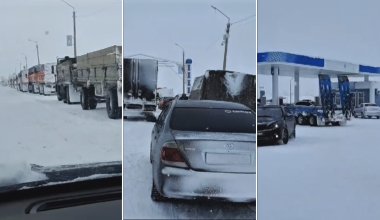 В области Абай более 70 машин застряли из-за непогоды