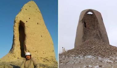 Семь веков выдержала, но не 2025 год: в Казахстане рухнула историческая башня