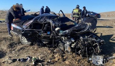 Лобовое столкновение в Туркестанской области: шесть погибших