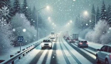 Четыре участка трасс закрыли в Казахстане