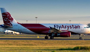 Пожар произошёл на борту самолёта Fly Arystan