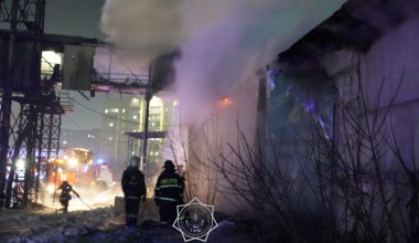 Склад зерна потушили в Семее