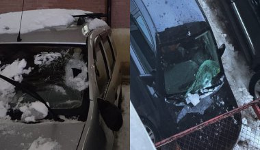 Падающие с крыши сосульки повредили машины актауцев: ОСИ обвинило самих жильцов
