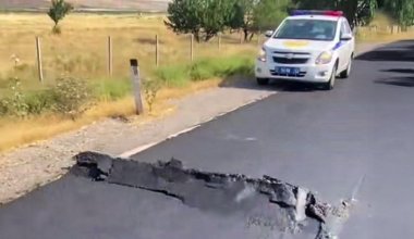 Ещё одна платная дорога не выдержала жары в Казахстане