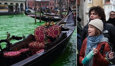 Грета Тунберг и экоактивисты слили химикаты в главный канал Венеции