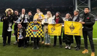 Трогательный жест: «Копенгаген» провел перформанс для казахстанских фанатов