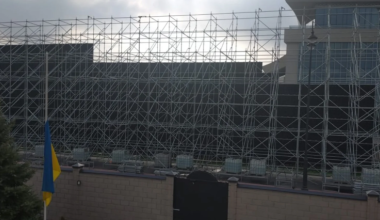 В Бишкеке «спрятали» посольство Украины перед визитом Путина