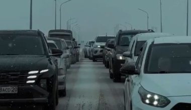 Из-за гололёда: в Улытау полиция сопроводила около 300 машин