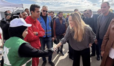 Анджелина Джоли прибыла на границу Египта и сектора Газа