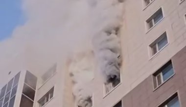 Пожар произошел в многоэтажке Астаны