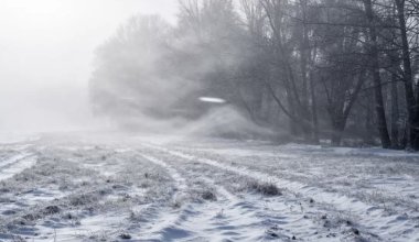 Ветер и туман по всему Казахстану: прогноз погоды на 2 февраля