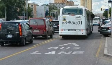 Семь новых автобусных полос добавят в Астане: полный список участков