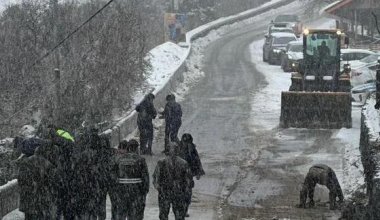 Сильный ветер обрушился на Алматы