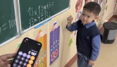 Вундеркинд из Туркестана учится в первом классе в 4 года