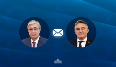 Токаев направил телеграмму председателю Президиума Боснии и Герцеговины