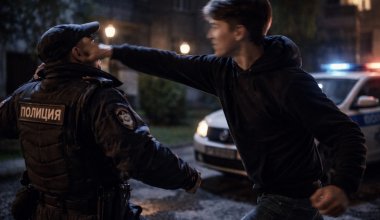 Подростка осудили за нападение на полицейского в Шымкенте