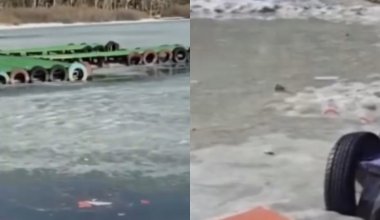 «Это всё окажется на дне»: туристка возмутилась мусором на озере в Бурабае