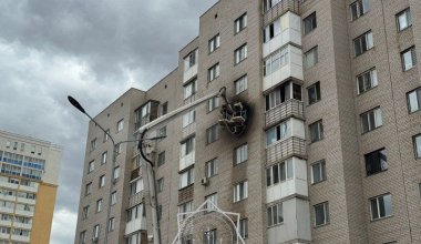 Квартира загорелась в многоэтажке в Астане
