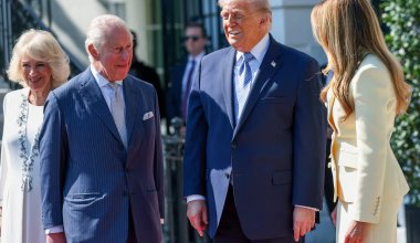 Карл III впервые за 20 лет прилетел в США и встретился с Трампом