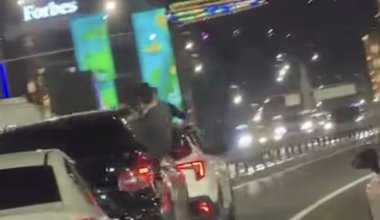 Ночные гонки устроили алматинцы на Аль-Фараби