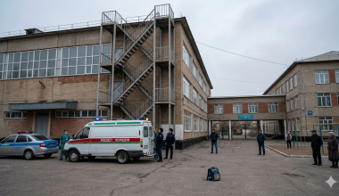 В Таразе десятиклассник сорвался с крыши школы