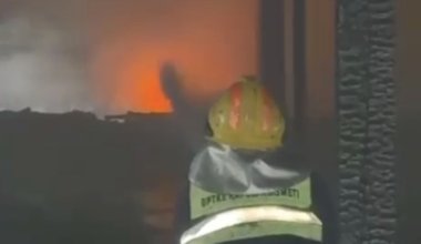 Детский сад загорелся в Туркестанской области
