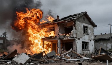 Из-за мощного взрыва обрушился дом в Актобе, есть погибший