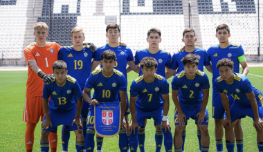 Казахстан U-19 по футболу возглавил группу после победы над Сербией