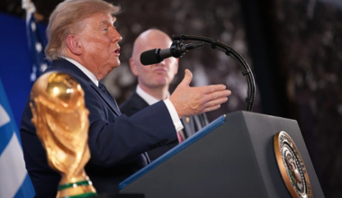 Дональд Трамп посетил финал чемпионата мира по футболу