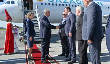Токаев прилетел в Омск на встречу с Путиным
