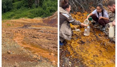 Рудник KAZ Minerals окрасил реку в ВКО в «апельсиновый» цвет